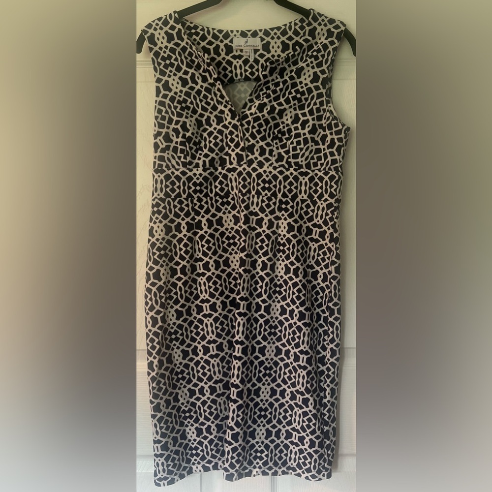 Women's Jude Connally Ellie Dress in Navy Blue & White